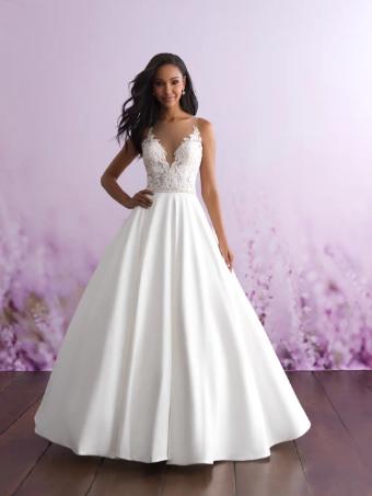 Allure Bridals Style #3112L #0 Diamond White/Nude/Silver thumbnail